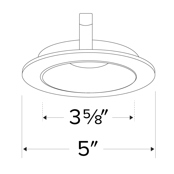 Elco Pex 4 Round Shallow Reflector for Koto System - Sonic Electric