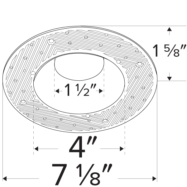 Elco Pex 4 Round Trimless Adjustable Smooth Reflector Trim for Koto Module - Sonic Electric