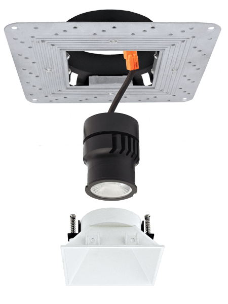 Elco Pex 4 Square Trimless Smooth Reflector Trim for Koto Module - Sonic Electric