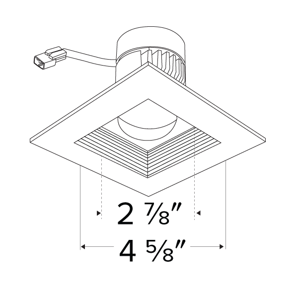 Elco Unique 4 Square Baffle for Koto Module - Sonic Electric