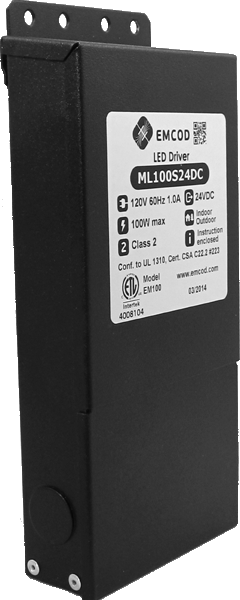 Emcod ML75S24DC 75W Class 2 Magnetic Outdoor LED DC Driver - Sonic Electric