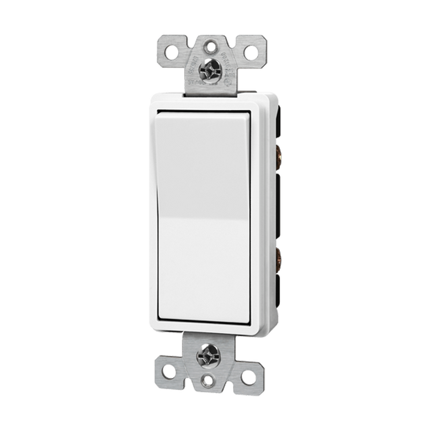 Enerlites 20 Amp Single Decora Paddle Rocker Light Switch - White - Sonic Electric