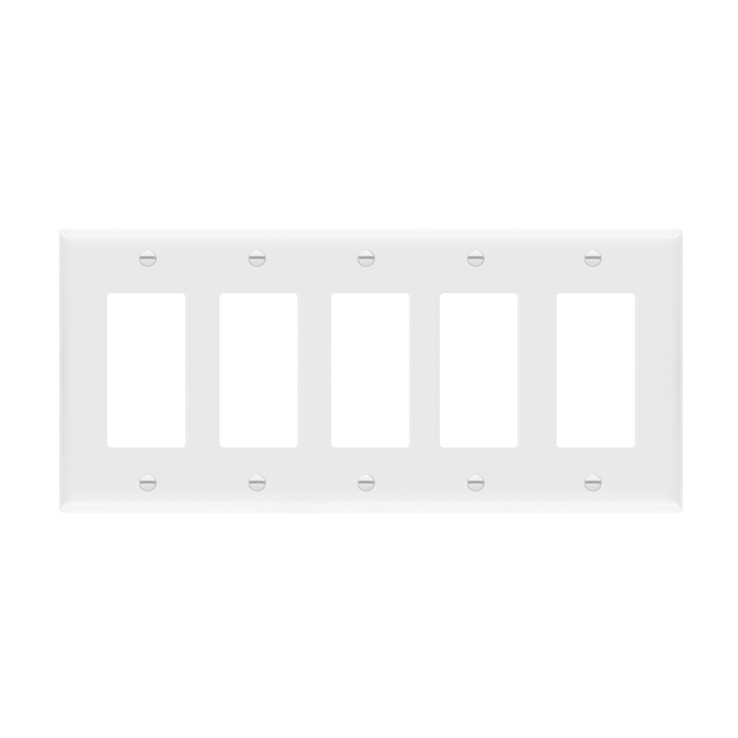 Enerlites Decora/GFCI Five-Gang Wall Plate - Sonic Electric