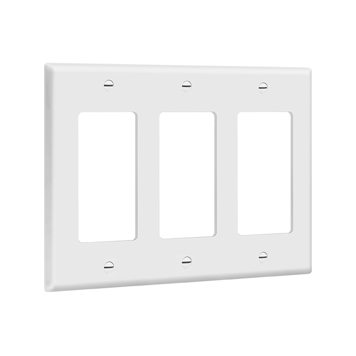 Enerlites Decora/GFCI Three-Gang Wall Plate - Sonic Electric