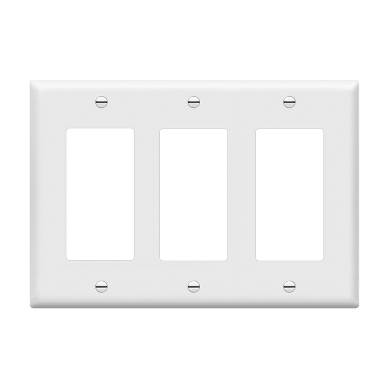 Enerlites Decora/GFCI Three-Gang Wall Plate - Sonic Electric