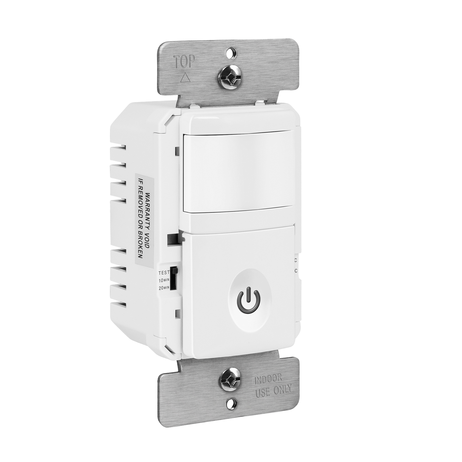 Enerlites HMOS 180° PIR Occupancy/Vacancy Motion Sensor Wall Switch, Single Pole - Sonic Electric