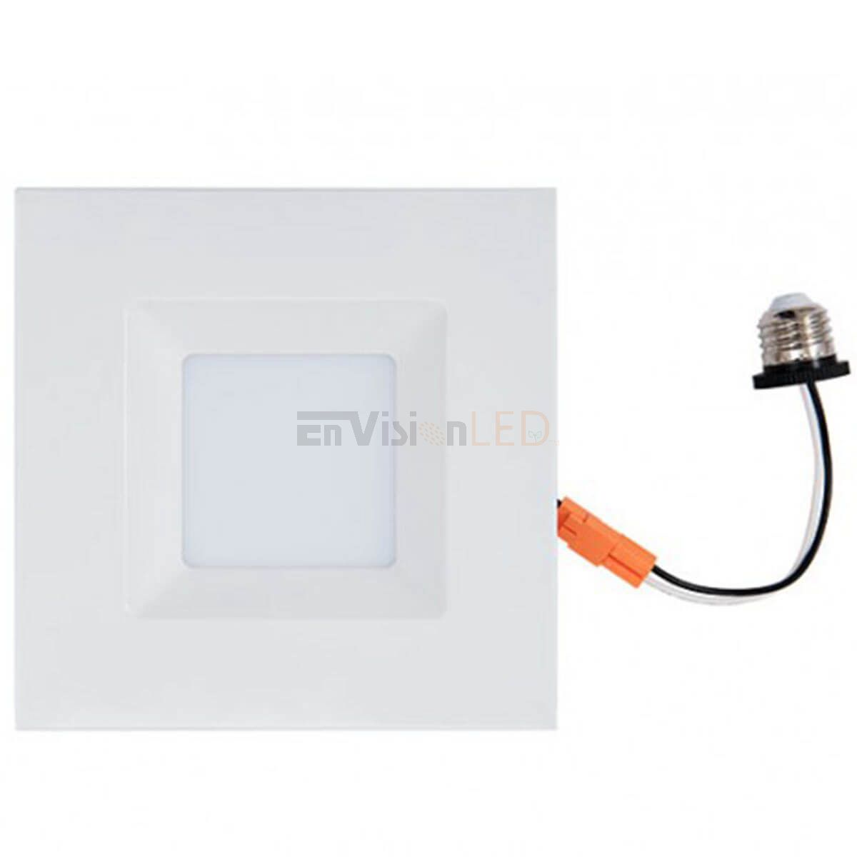 Envision 4" LED 11W Square Downlight Retrofit - Dimmable, 5CCT - Sonic Electric