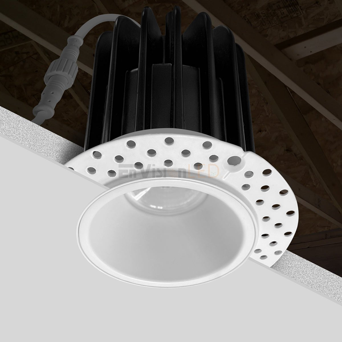 Envision 4" LED Trimless 5CCT Round Downlight - Sonic Electric