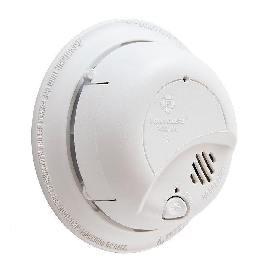 First Alert 9120B 120V AC/DC Hardwired with 9V Battery Backup Ionization Smoke Alarm - Sonic Electric