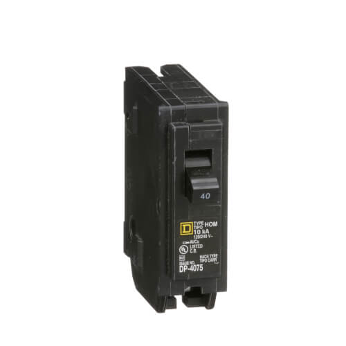 Homeline Single Pole Miniature Circuit Breaker (120V, 40A) - Sonic Electric
