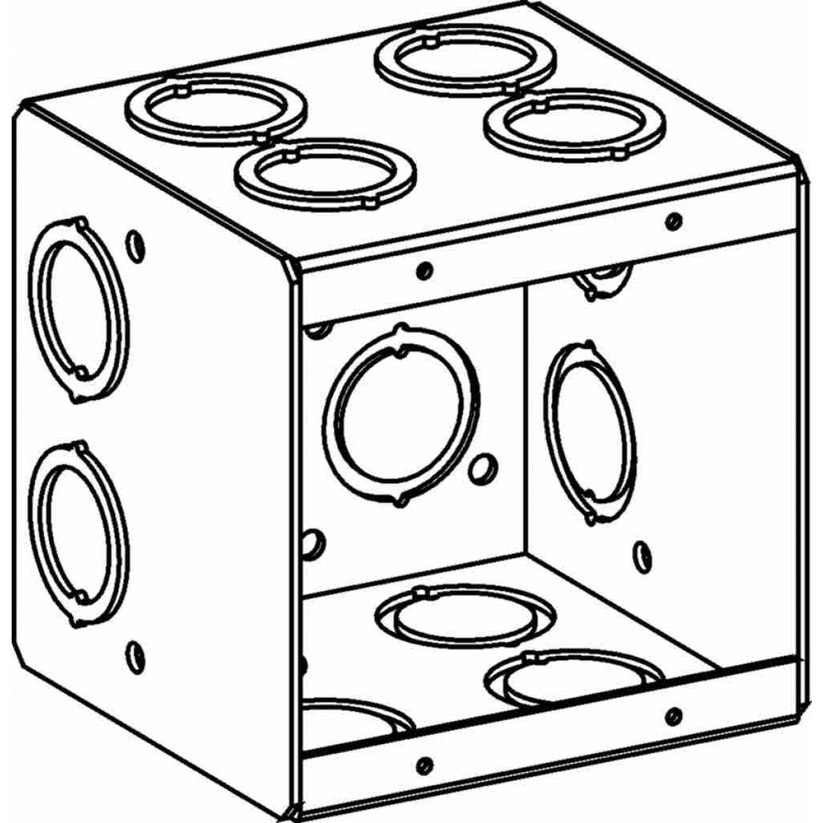 MB-2 - 2-Gang Masonry Box with CKO, 3-1/2 Deep - Sonic Electric