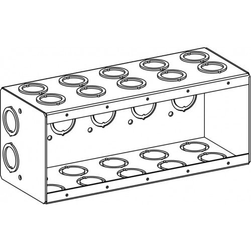 MB-5 - 5-Gang Masonry Box with CKO, 3-1/2 Deep - Sonic Electric