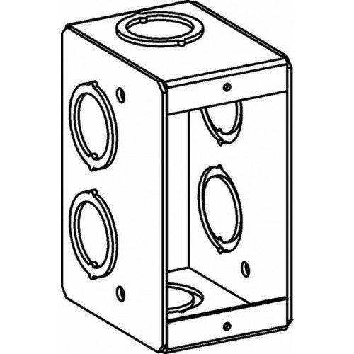MSB-1 - 1-Gang Masonry Box with CKO, 2-1/2 Deep - Sonic Electric