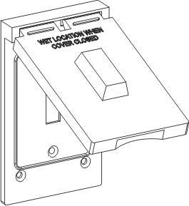Orbit 1C-TS 1-Gang Weatherproof Cover Toggle Switch Device Mounted - 3 Colors - Sonic Electric
