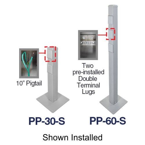 Orbit 30" or 60" Pedestal Post for EV Charger or Roof Power - Sonic Electric