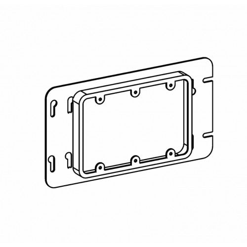 Orbit 3/4 Raised, 3-Gang Switch Box Device Ring - Sonic Electric