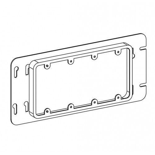 Orbit 3/4 Raised, 4-Gang Switch Box Device Ring - Sonic Electric