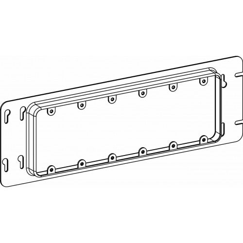 Orbit 3/4 Raised, 6-Gang Switch Box Device Ring - Sonic Electric
