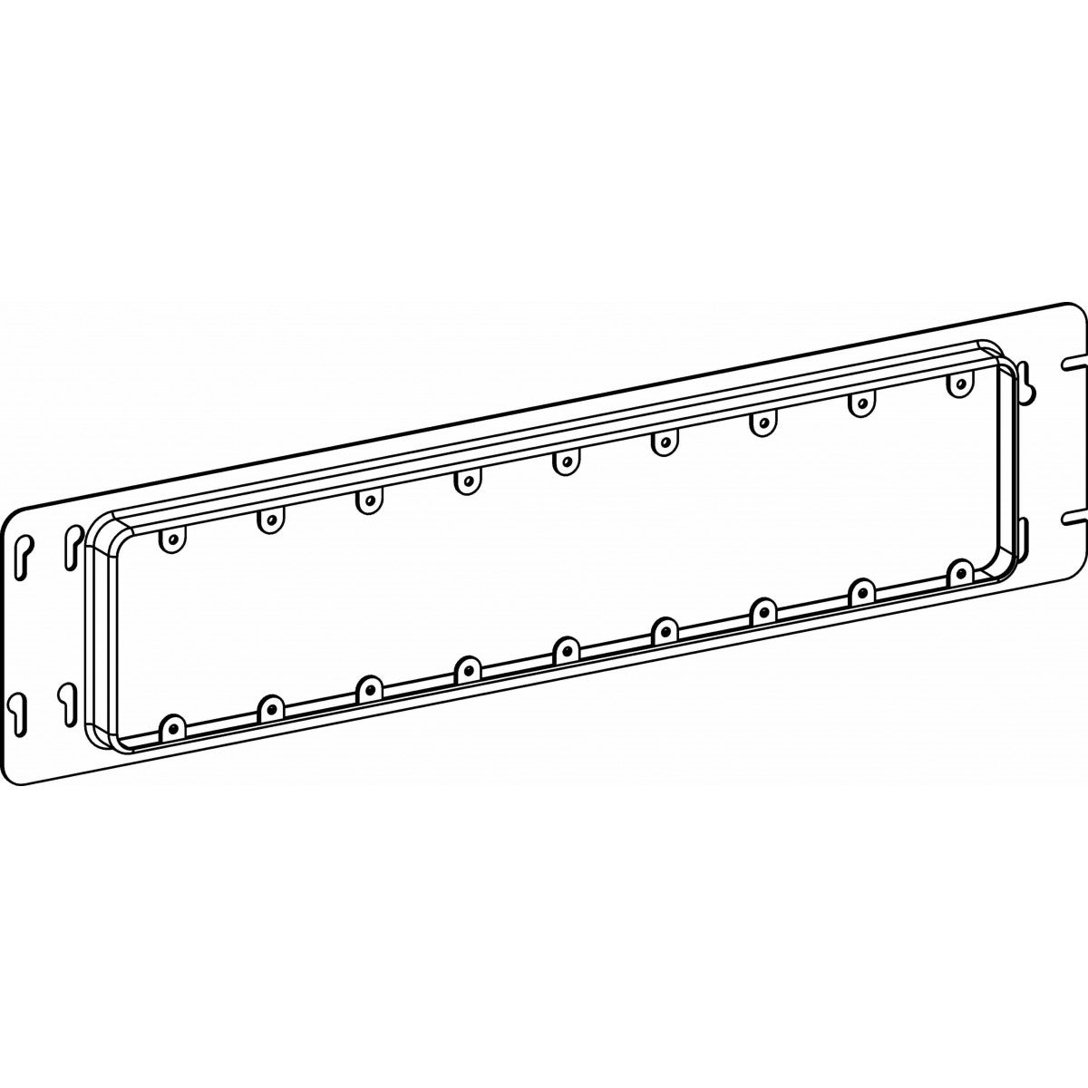 Orbit 3/4 Raised, 9-Gang Switch Box Device Ring - Sonic Electric