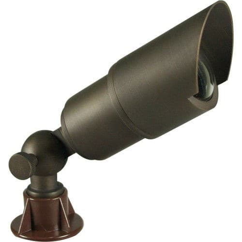 Orbit B151 12V Solid Brass Directional Landscape Light with Shroud - Sonic Electric