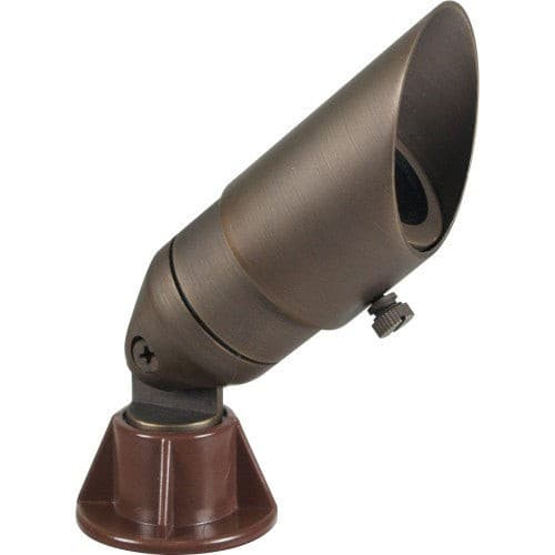 Orbit B153 12V Solid Brass Directional Landscape Light with Shroud - Sonic Electric