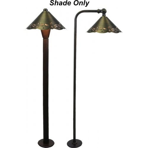 Orbit B181C Solid Brass Shade for B180/B280 Series Landscape Path Light