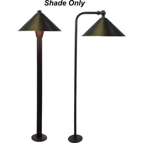 Orbit B184C Solid Brass Shade for B180/B280 Series Landscape Path Light