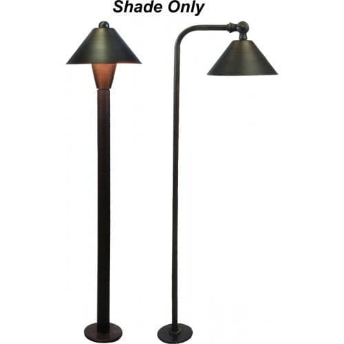 Orbit B185C Solid Brass Shade for B180/B280 Series Landscape Path Light - Sonic Electric