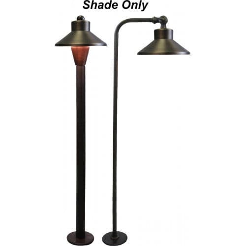 Orbit B186C Sollid Brass Shade for B180/B280 Series Landscape Path Light