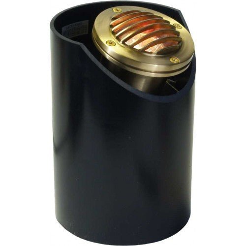 Orbit B5012AP Cast Brass 12V MR16 35W Well Light with Hood and Louver - Sonic Electric