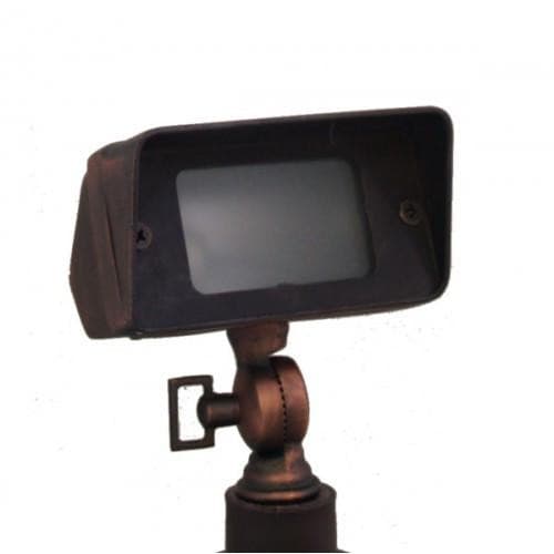 Orbit B610 12V Cast Brass Directional Rectangle Spot Landscape Light - Sonic Electric