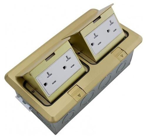 Orbit Floor Box Pop-up With 2 Duplex Receptacles 125V AC - Sonic Electric
