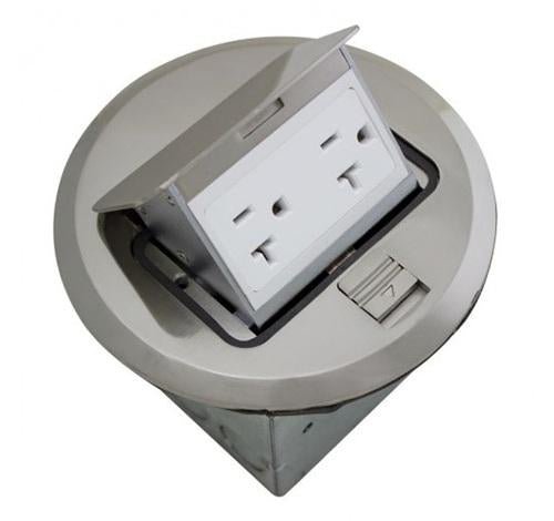 Orbit Floor Box Pop-up With Duplex Receptacle 125V AC - Sonic Electric