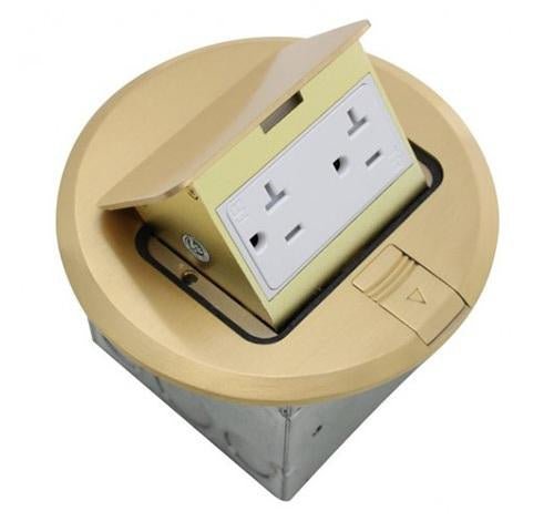 Orbit Floor Box Pop Up With Duplex Receptacle 125V AC - Sonic Electric