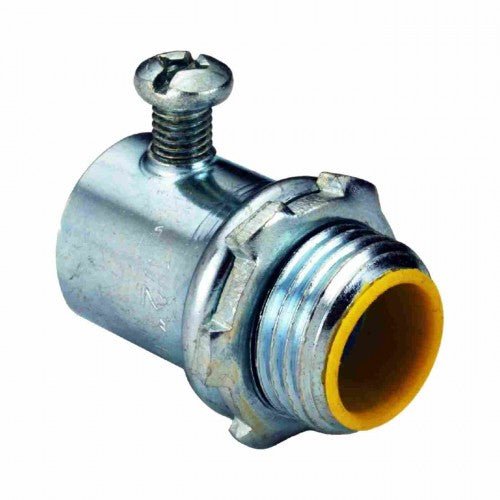 Orbit OF7702-S EMT Connector, Steel Set-Screw Type Insulated - 3/4" - Sonic Electric