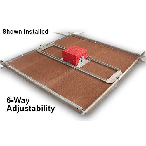 Orbit Support Bracket With T-Bar Drop Ceiling Mounting Clips (20 Pack) - Sonic Electric