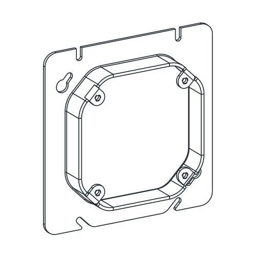 Orbit Universal 4‚¬� & 4-11/16‚¬� to 4O Covers Square to Octagon Fixture Ring - Multiple Sizes - Sonic Electric
