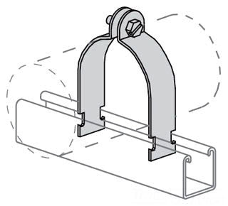 Power-Strut Standard 1" Pipe Clamp for GRC & IMC - Sonic Electric
