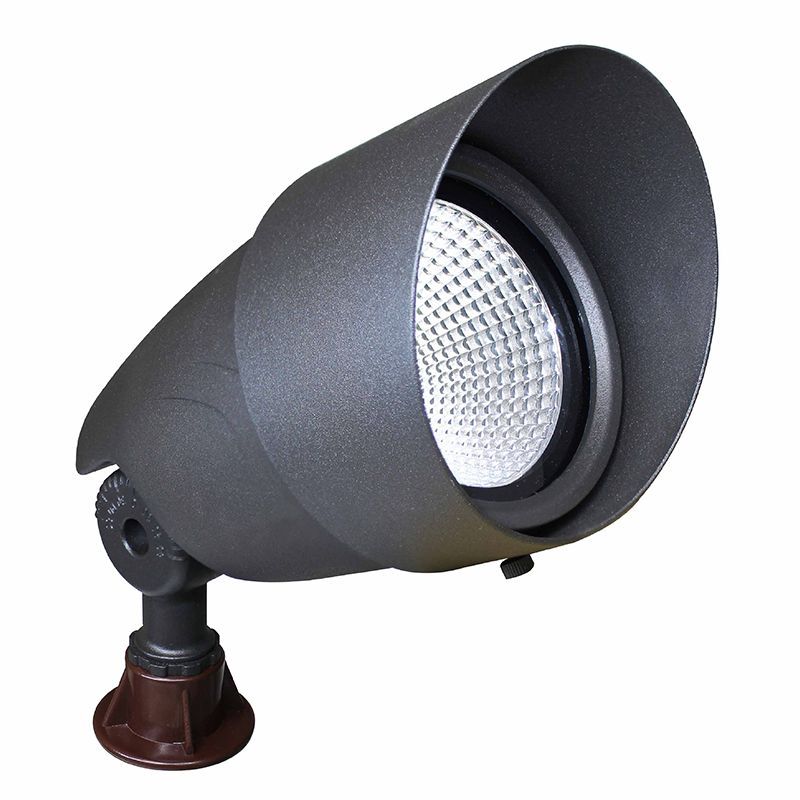 Westgate LFLV-7W-30K 12V Integrated LED Landscape Uplight Outdoor Lighting - Bronze