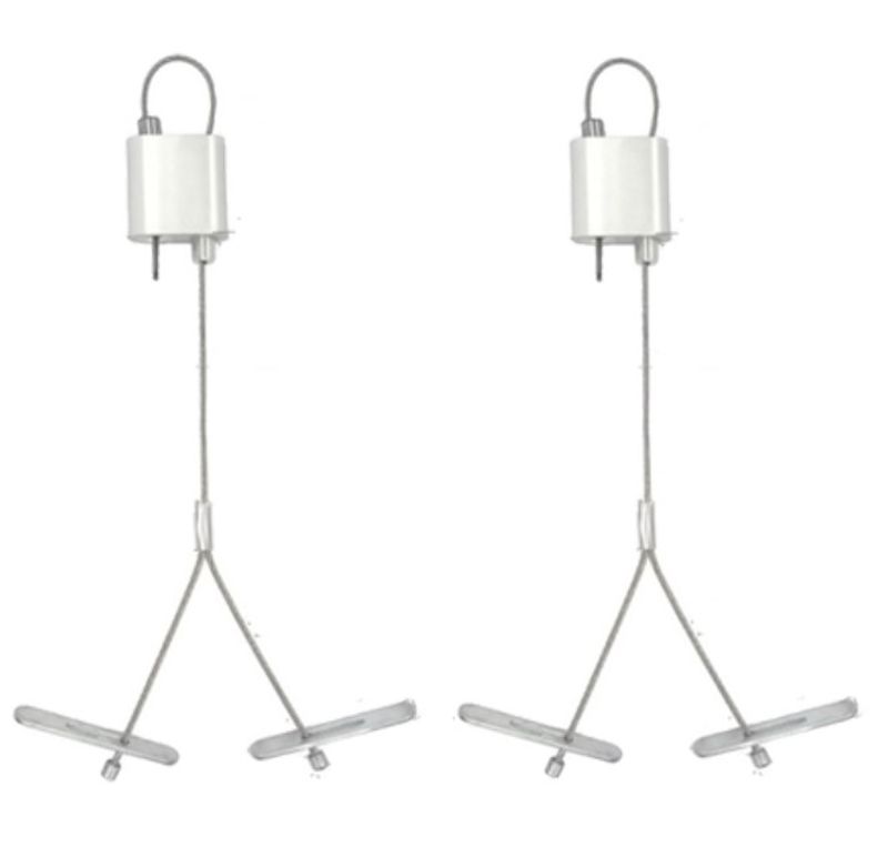 Westgate SCL-GTY20 Adj - 20ft 1/16in Double Suspension Cable with Y Toggle Ends, Loop Gripper on Top Commercial Indoor Lighting
