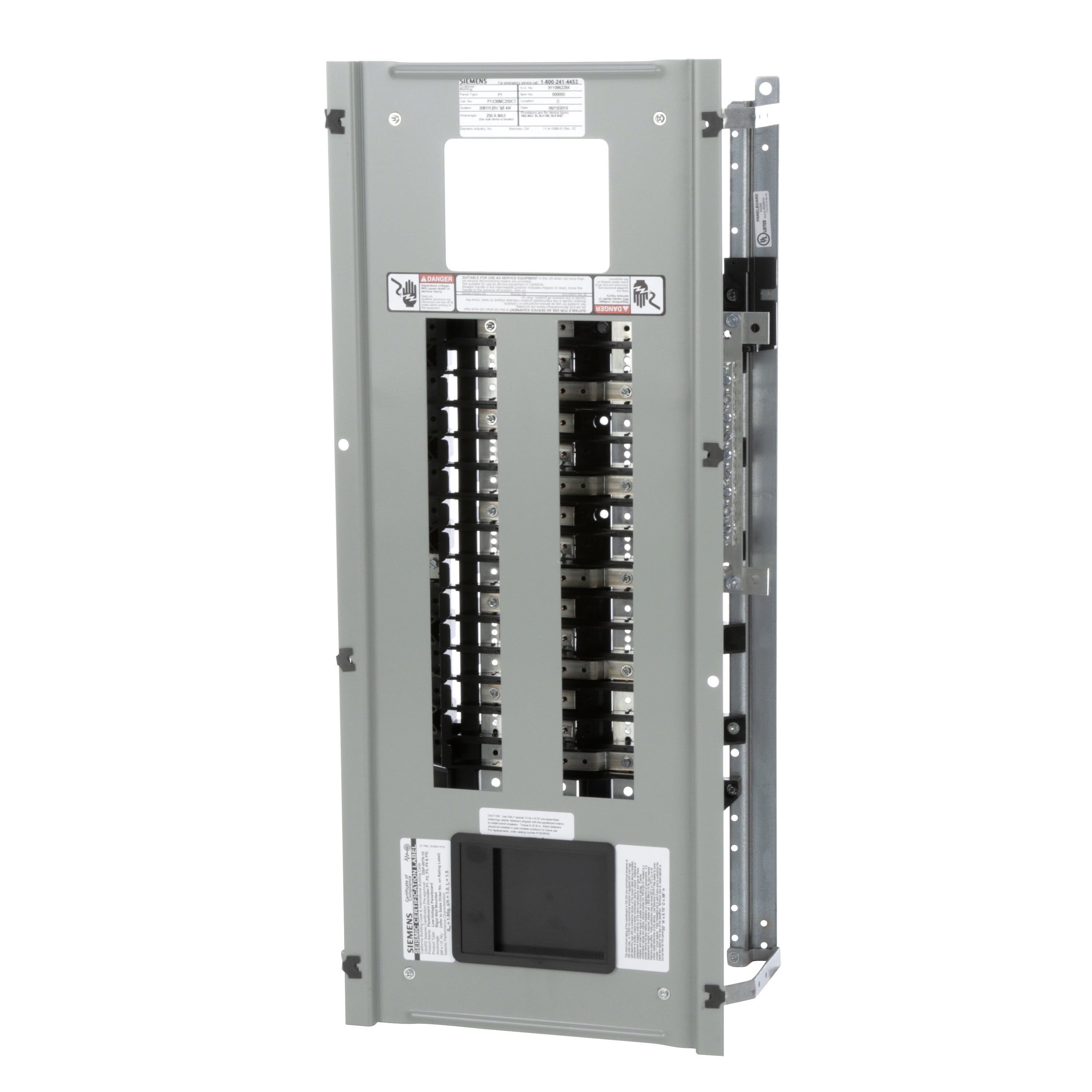 Siemens 13-B-2005-05 250-Amp 3-Phase Panel Board Interior - Sonic Electric