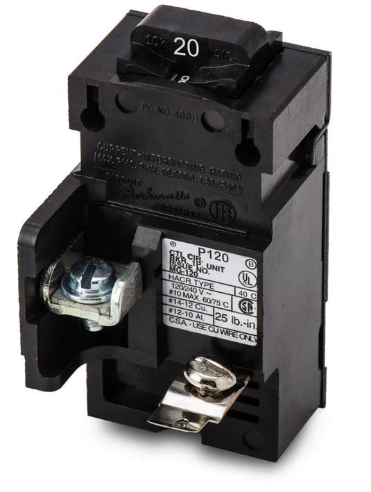 Siemens P120 1-Pole 20-Amp Pushmatic Circuit Breaker - Sonic Electric