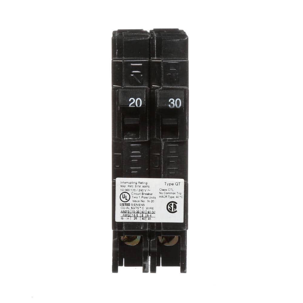 Siemens Q2040 20/40-Amp Tandem QT Circuit Breaker - Sonic Electric