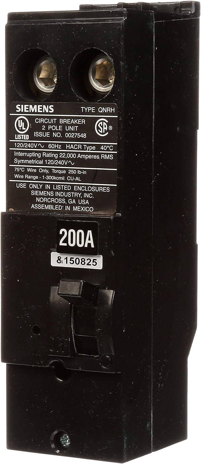 Siemens QN2200RH 200-Amp 2 Pole 240-Volt Circuit Breaker - Sonic Electric