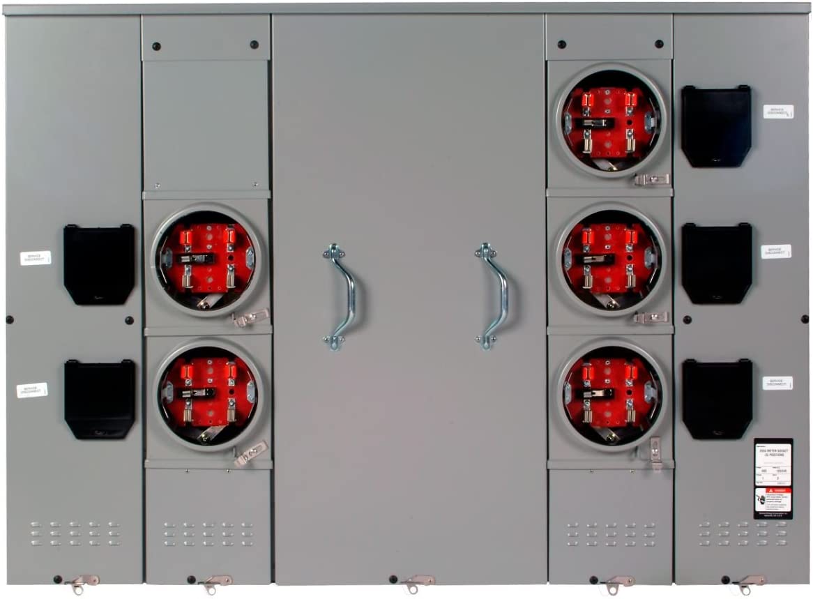 Siemens WEP4511 400-Amp 5-Gang 1-Phase Ring Type Cover, EUSERC Certified - Sonic Electric