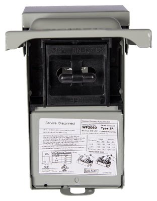 Siemens WFC2060 60-Amp Fused Pull Out AC Disconnect - Sonic Electric