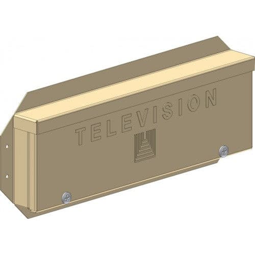 Single Residence Service Enclosure With Embossed- "Television" Text - Sonic Electric