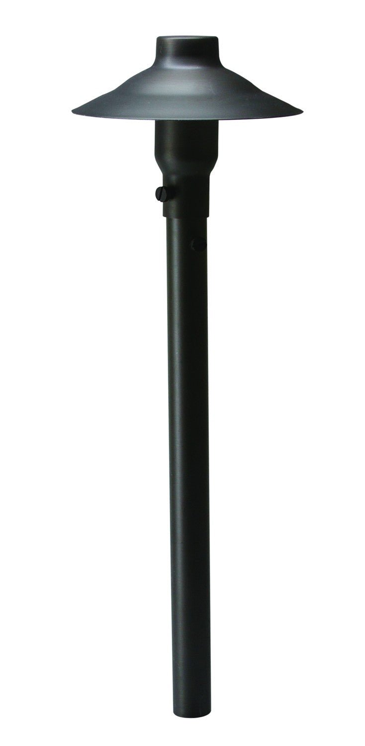 Westgate 12V 3W LED Pyramid Smooth Top Area Path Light - Solid Brass, Antique Bronze