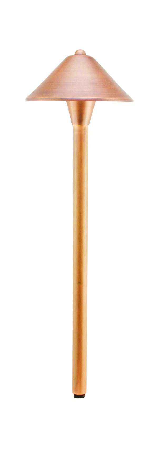 Westgate 12V 3W Pyramid LED Area Path Light - Solid Copper, Natural Finish