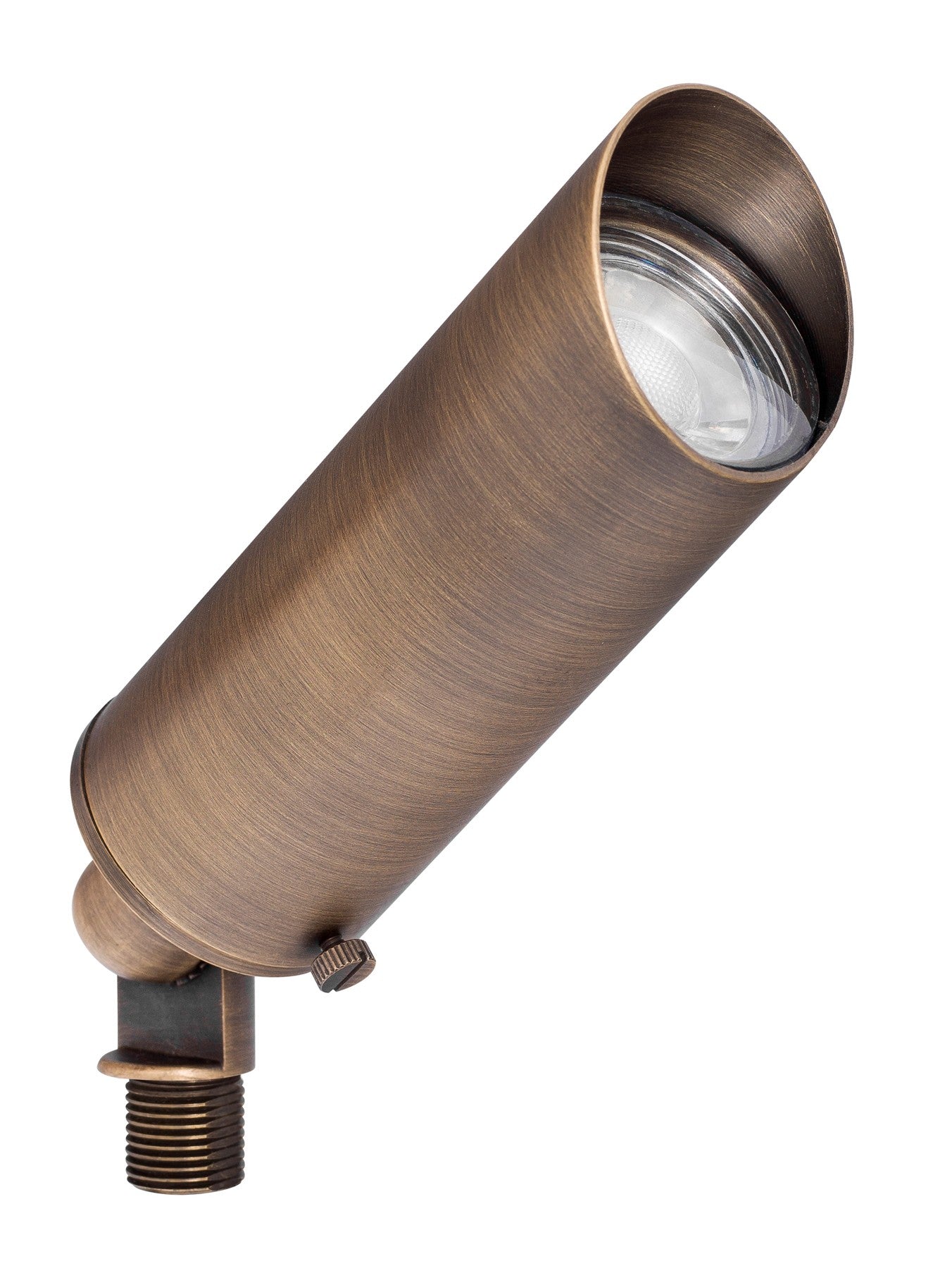 Westgate 12V 5W LED Smooth Directional Light - Cast Solid Brass, Antique Bronze, 3000K - Sonic Electric